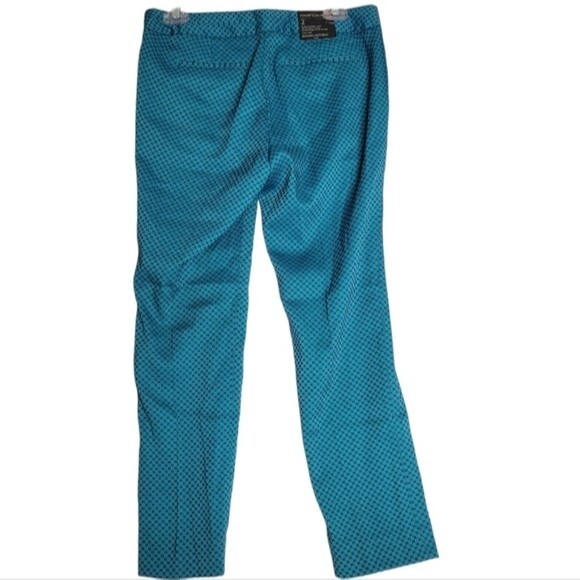 Banana Republic Hampton Fit crop length Size 2 pants Teal Blue - Picture 9 of 9